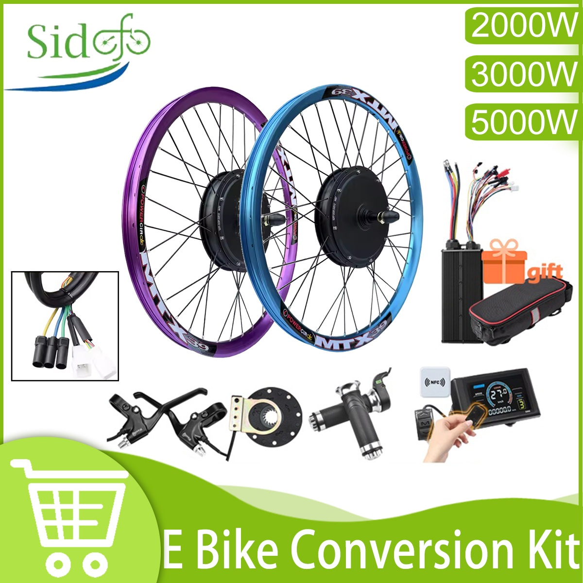 Neues Upgrade E-Bike Umbausatz – 5000W Hub Motor Kit 72V Bewertung und Preis