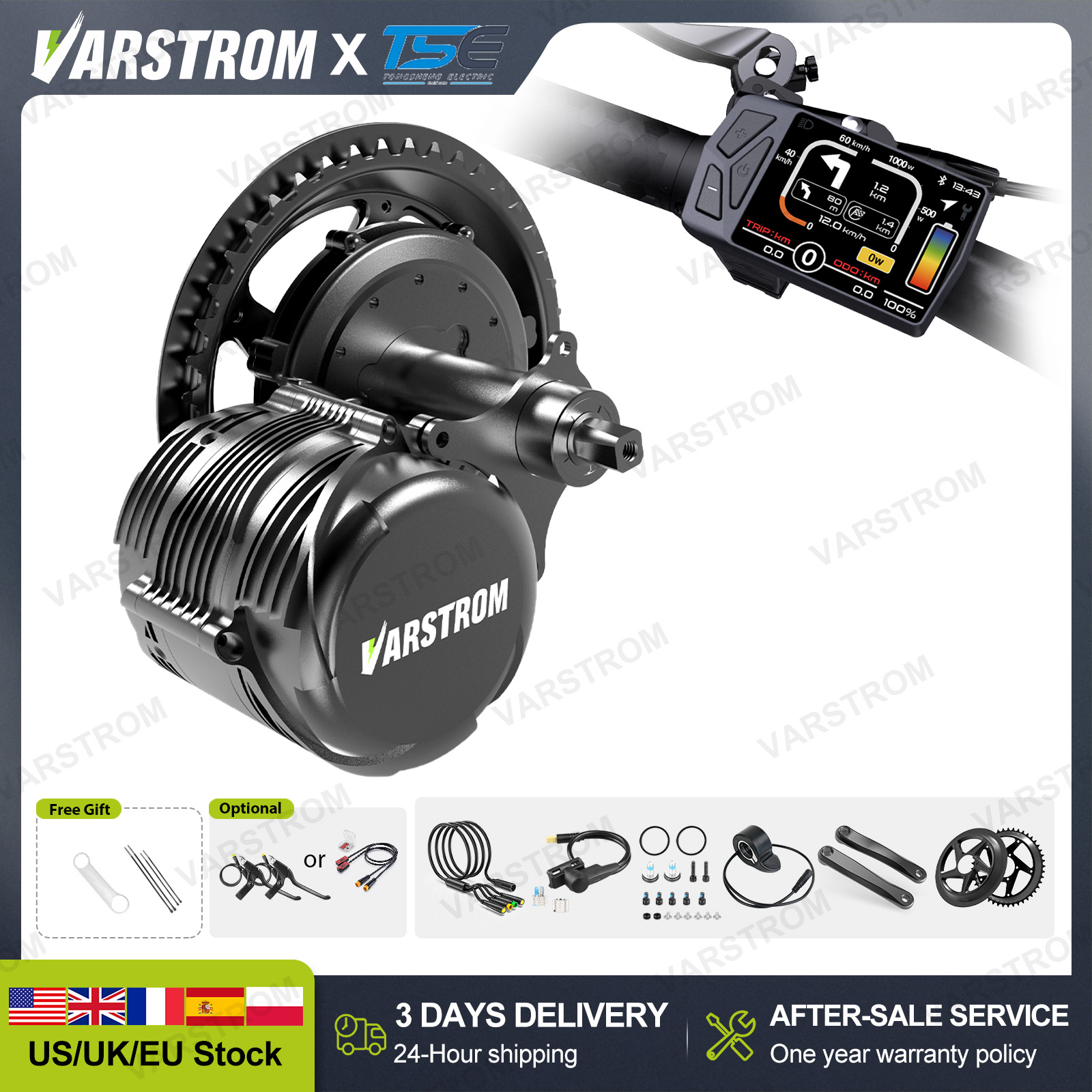 [USA Lager] Tongsheng 750W TSD – Torque Sensor Mid Drive Motor Kit Bewertung und Preis