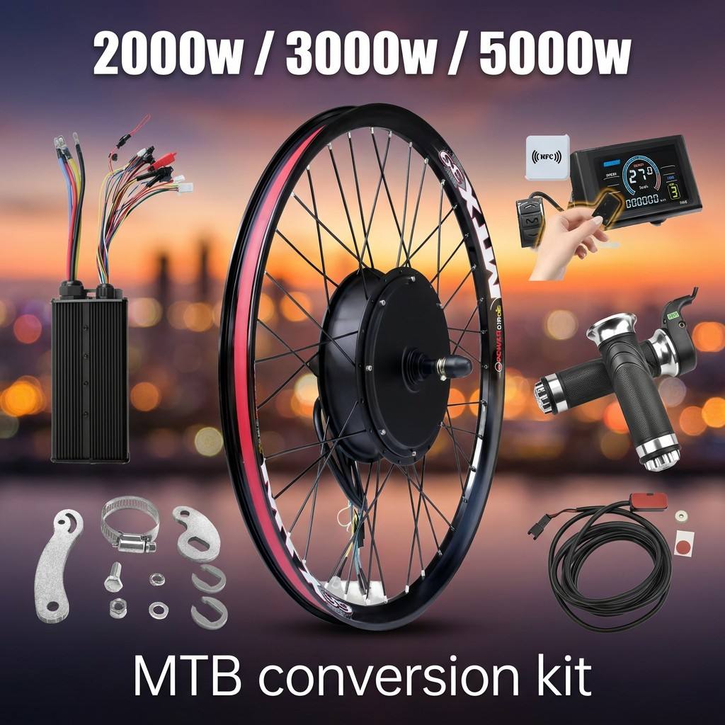 72V 5000W E-Bike-Kit mit S966  – 5000W Hub Motor Kit 72V Bewertung und Preis