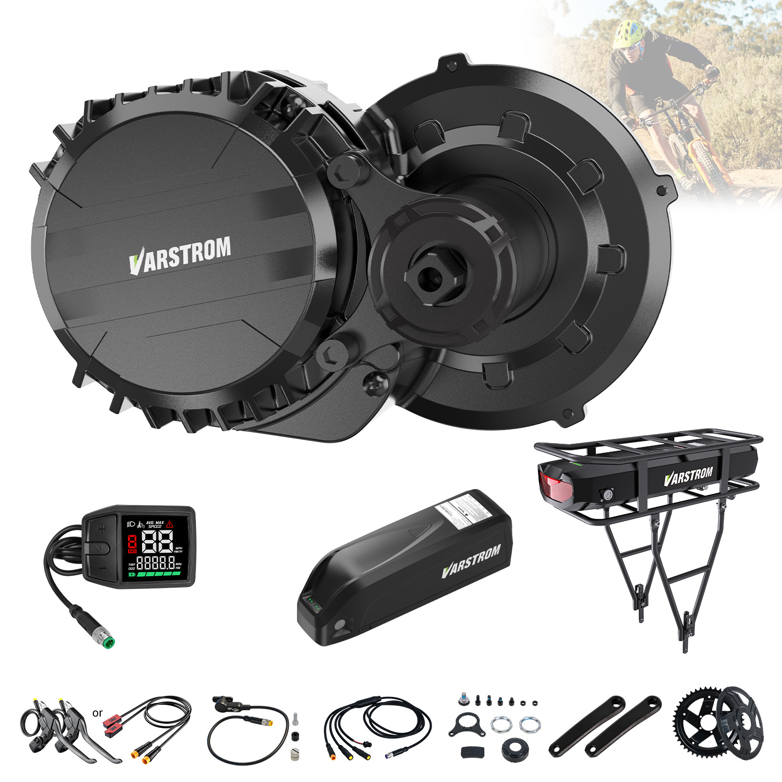 Varstrom 750W Mittelmotor-Kit  – Side Hung Mid Drive Motor Kit Bewertung und Preis